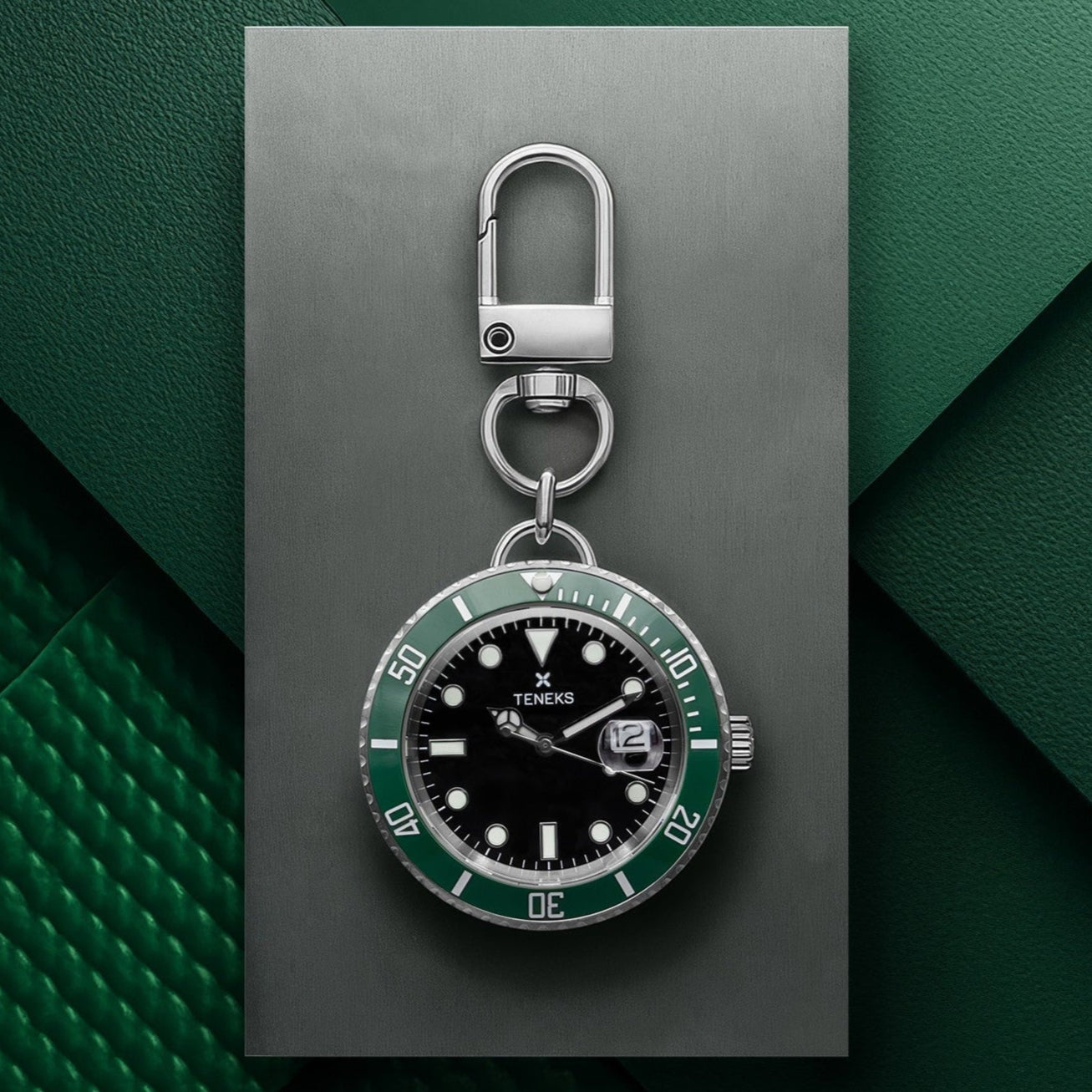 Diver Watch Charm - Green